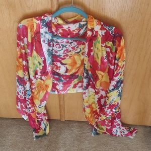 Colorful Floral Women's Scarf